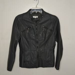 Dress Barn women's medium gray Moto jacket.